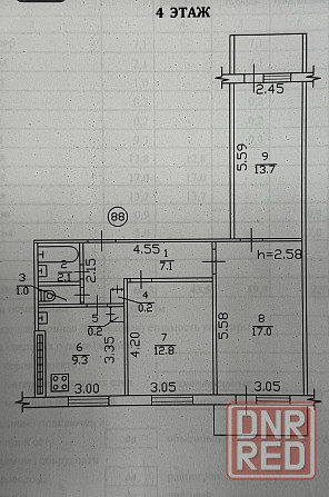 Продажа от собственника 3-комн. Кировский, Мирный мкр, Туполева, 4эт/9 Донецк - изображение 10