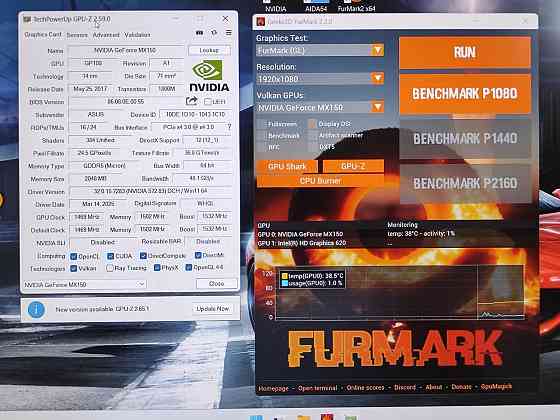 Мощный ноутбук метал. корпус 15,6 FullHd ips / i5 проц/12 Гб ddr4/ssd 128+ hdd 1000/geforce 150mx Донецк