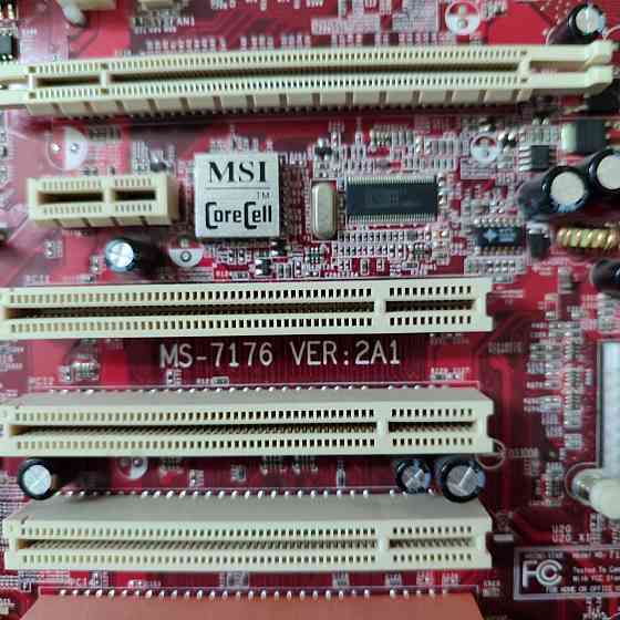Материнская плата MS-7176 (s775) + процессор Донецк