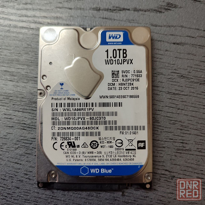 HDD WD 1tb 2,5' Донецк - изображение 1