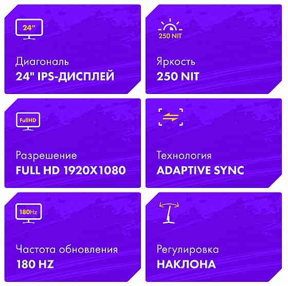Монитор 23.8'' Machenike MKF23F180, 1920 x 1080, IPS, 180 Гц, Новый Донецк