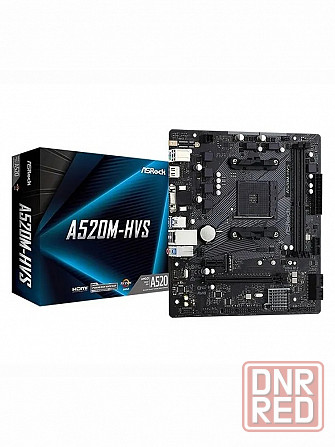Материнская плата AM5 ASRock A520M-HVS Новая Донецк - изображение 1