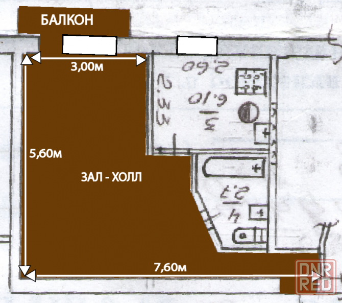 Продам 1 комнатную квартиру Донецк - изображение 9