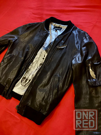 Кожаный бомбер Philipp Plein - Италия - Оригинал Донецк - изображение 6