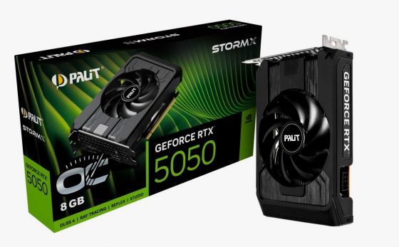 Видеокарта NVIDIA GeForce RTX 5050 (8GB GDDR6) Palit StormX Донецк