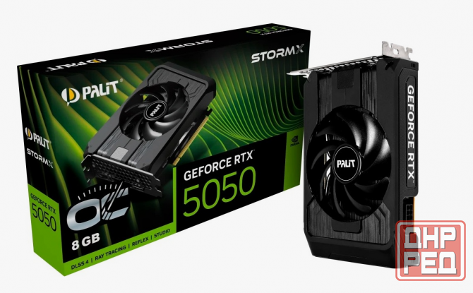 Видеокарта NVIDIA GeForce RTX 5050 (8GB GDDR6) Palit StormX Донецк - изображение 1
