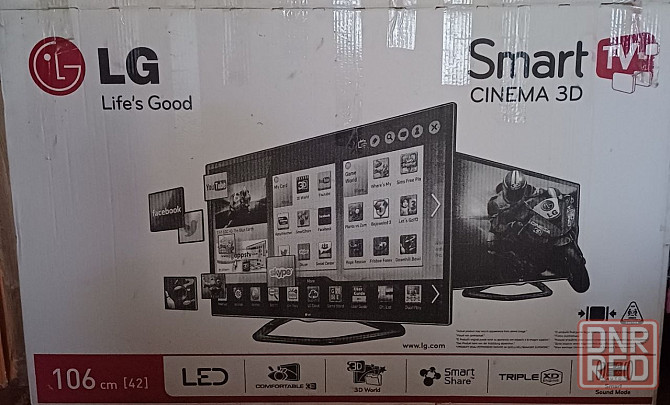Продам LCD телевизор LG 42" 3D с приставкой X96 ultra Android Донецк - изображение 3