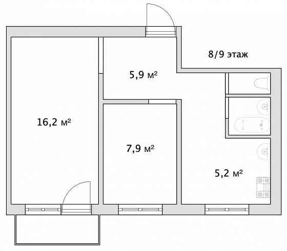 Продаётся 2-х комнатная квартира Мариуполь