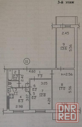 Продажа 3 ком. квартиры по ул. Политбойцов в Киевском р-не г. Донецка (ор-р детский сад 204) Донецк - изображение 1
