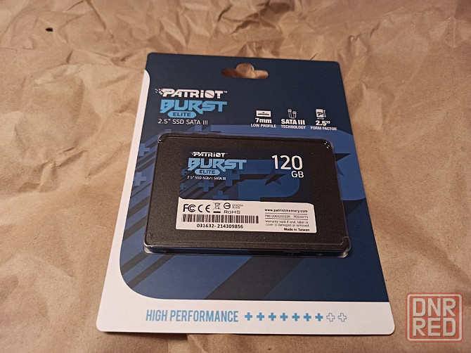 SSD накопитель Patriot Burst Elite PBE120GS25SSDR 120ГБ, 2.5", SATA III Донецк - изображение 1