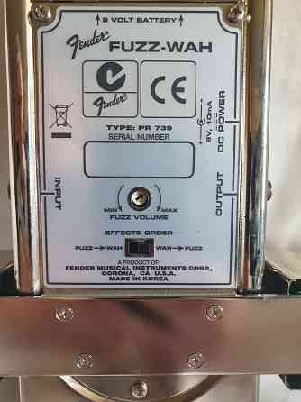 Fender Fuzz Wah PEDAL Донецк