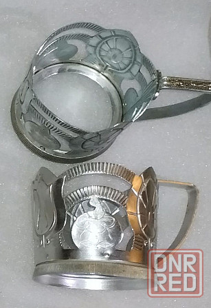 два алюминиевых подстаканника Донецк - изображение 1