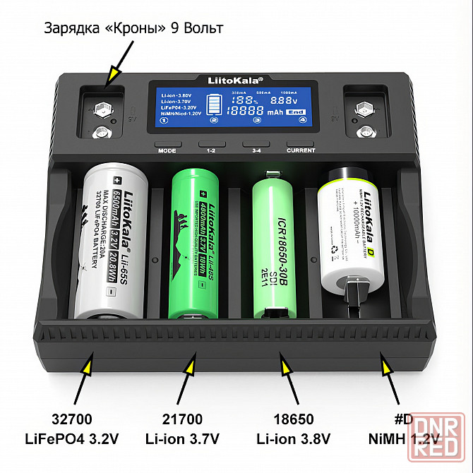 Зарядное устройство для аккумуляторов LiitoKala Lii-D4XL Донецк - изображение 6