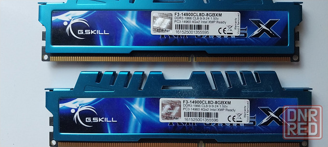 G.Skill Ripjaws 8GB(2x4GB) DDR3 PC3-14900 1866MHz (8-9-9-24) Донецк - изображение 1