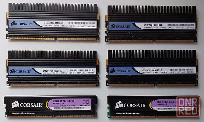 Corsair Dominator 2GB(2x1GB) (DDR2 1066mhz 5.5.5-15) Донецк - изображение 1