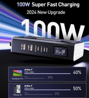 100 Вт PD Power Bank 70000 мАч Внешняя аккумуляторная станция с быстрой зарядкой и фонариком Донецк