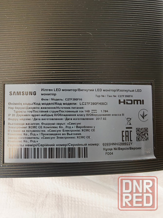 27" Монитор Samsung CF39 C27F390FHI Донецк - изображение 4