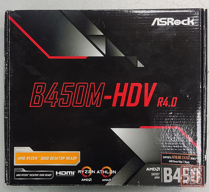 Материнская плата ASRock B450M-HDV R4.0, SocketAM4, AMD B450, mATX Донецк - изображение 1