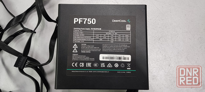 Блок питания Deepcool PF750 80+ (atx 2.4 750W, PWM 120mm fan, 80 Plus, Active Pfc) Донецк - изображение 3
