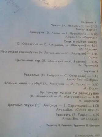 грампластинка поют пугачера верасы сябры родович миронов Донецк