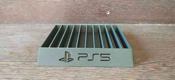 Подставка для дисков PS5. Вместимость 10 дисков. Макеевка