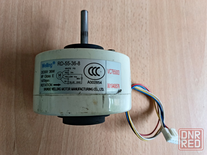 Двигатель внутреннего блока кондиционера Welling rd55-36-8 (55v 36w) Донецк - изображение 1