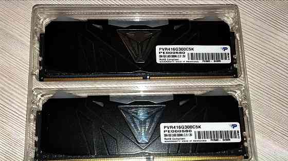 Оперативная память б/у - DDR4 16Гб (2x8 Gb) Patriot Viper RGB (PVR416G300C5K); 24000 Мб/c; 3000 МГц; Макеевка