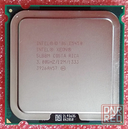 Intel Xeon E5450 3 GHz (12M Cache, 1333 MHz FSB) готов для Socket 775 - аналог Q9650 - 4 ядра - 80W. Донецк - изображение 1