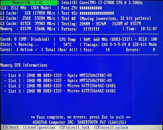 Core i7-2700K 3.5 GHz (8M Cache, up to 3.9 GHz) Socket 1155 - обмен на 160шт нерабочей памяти озу - Донецк