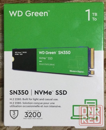 SSD M.2 NVME WD Green SN350 1Tb Донецк - изображение 1