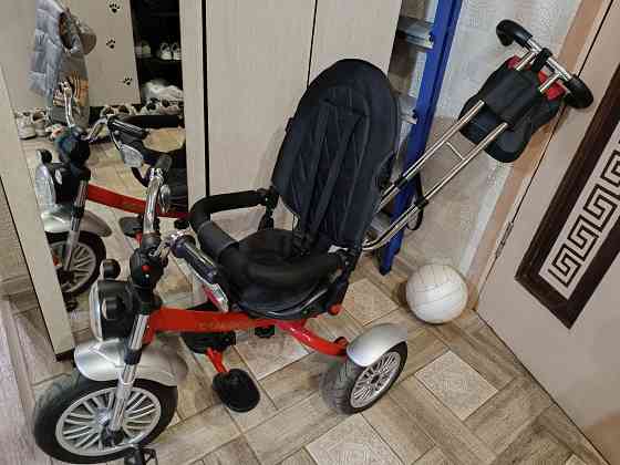Велосипед трёхколёсный Lux mom с родительской ручкой Макеевка