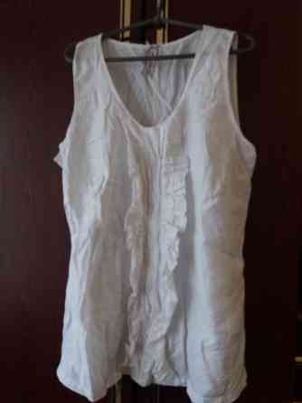 Продам блузу белую р.56 xxxl Донецк