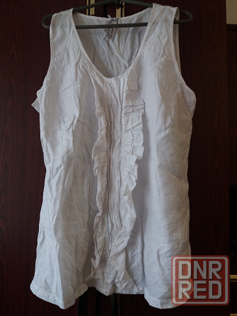 Продам блузу белую р.56 xxxl Донецк - изображение 5