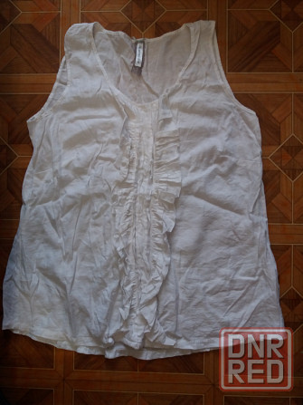 Продам блузу белую р.56 xxxl Донецк - изображение 3