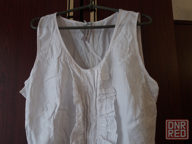 Продам блузу белую р.56 xxxl Донецк - изображение 2