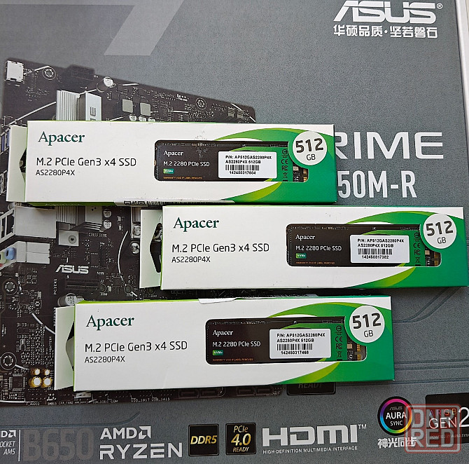 SSD M.2 NVME Apacer AS2280P4X 512Gb Донецк - изображение 1