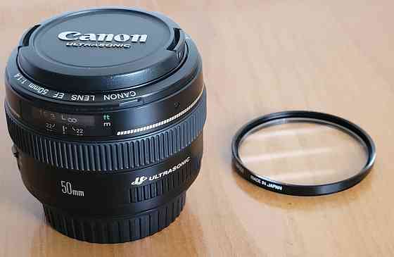 Объектив портретник canon ef 50mm f 1/4 USM + защитное стекло Донецк