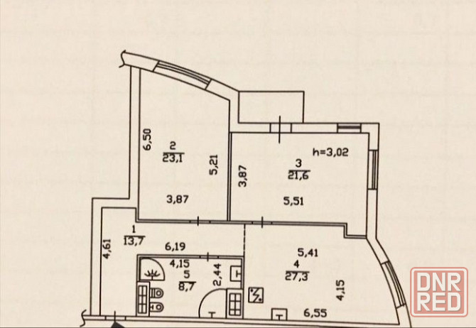Продам 3-х комн 100 м² в Новострое в Калининском р-не. Ремонт. Мебель. Техника. Парковка, консьерж. Донецк - изображение 3