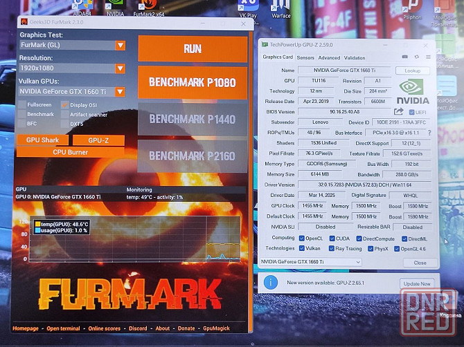 Игровой Legion 15.6 ips fullhd 144 гц/ i7 /16gb/ss512 gb/ gtx 1660Ti по первой цене Донецк - изображение 7