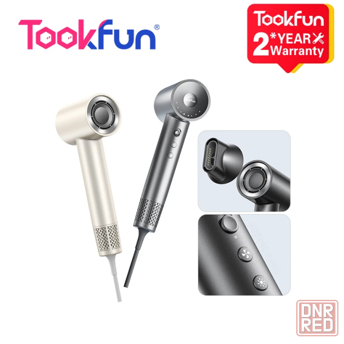 Фен TookFun Высокоскоростной фен SE White, 110 000 об/мин, 15 режимов сушки, интеллектуальный режим Макеевка - изображение 3