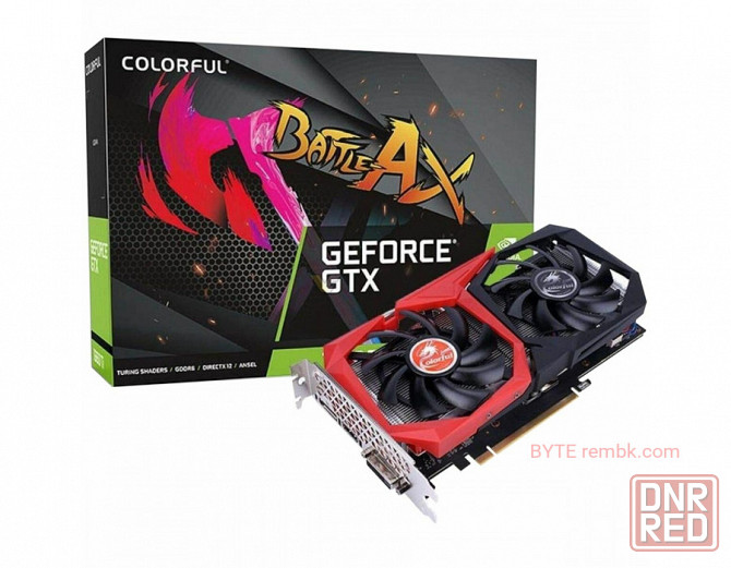 Видеокарта colorful gtx 1650 ex 4gd6-v 4gb gddr6 128bit dvi pd hdmi 2fan rtl | Гарантия Макеевка - изображение 1