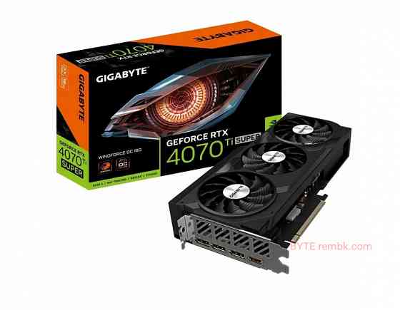 Видеокарта gigabyte geforce rtx 4070 ti super windforce oc 16gb (gv-n407tswf3oc-16gd) | Гарантия Макеевка