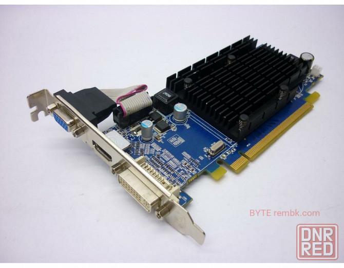 Видеокарта sapphire radeon hd 4350 1g silent б/у | Гарантия Макеевка - изображение 1