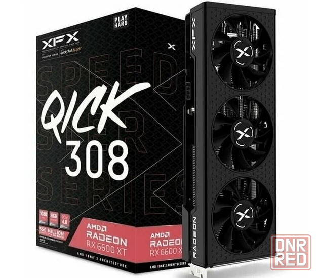Видеокарта AMD Radeon RX 6600 XT XFX QICK 308 Донецк - изображение 1