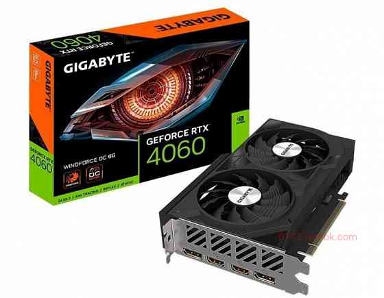 Видеокарта gigabyte geforce rtx 4060 windforce oc 8gb (gv-n4060wf2oc-8gd) в макеевке днр | Гарантия Макеевка