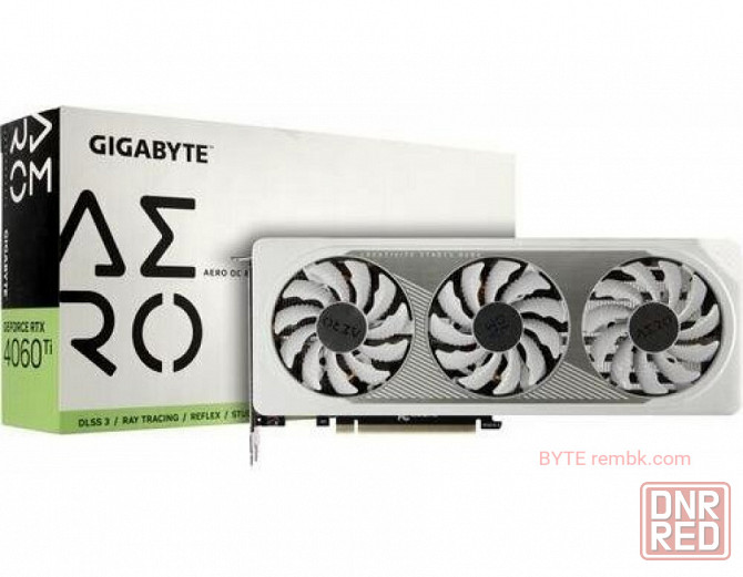 Видеокарта geforce rtx 4060ti 8gb gigabyte gv-n406taero oc-8gd | Гарантия Макеевка - изображение 1