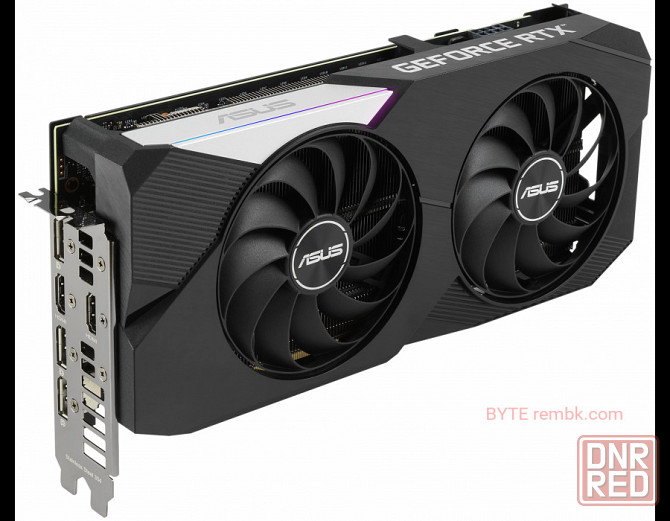 Видеокарта asus dual geforce rtx 3060 ti v2 oc (dual-rtx3060ti-o8g-v2), retail б/у в макеевке днр | Макеевка - изображение 1