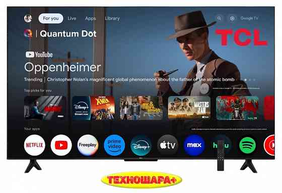 43" тв TCL 43T6C. QLED|4K|Smart/Google TV|Wi-Fi 5G|120Гц DLG|Новинка 2025! Донецк