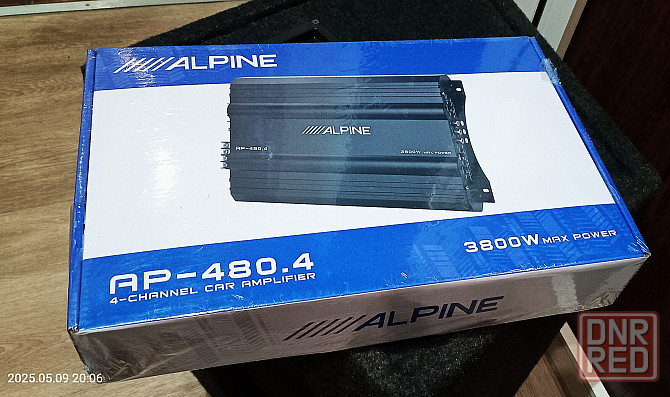 усилитель ALPINE AP-480.4 + саб 8" Донецк - изображение 1