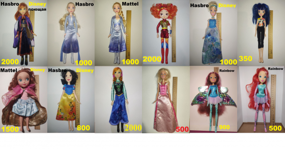 Продам куклы Mattel, Hasbro и других фирм Донецк